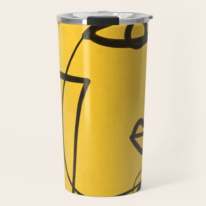 Abstract Faces 4 Travel Mug Gallery Image 1
