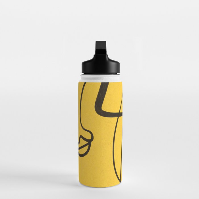 Abstract Faces 4 Water Bottle Gallery Image 3