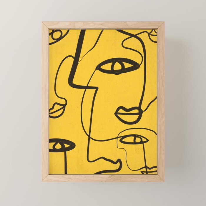 Abstract Faces 4 Mini Art Print Gallery Image 1