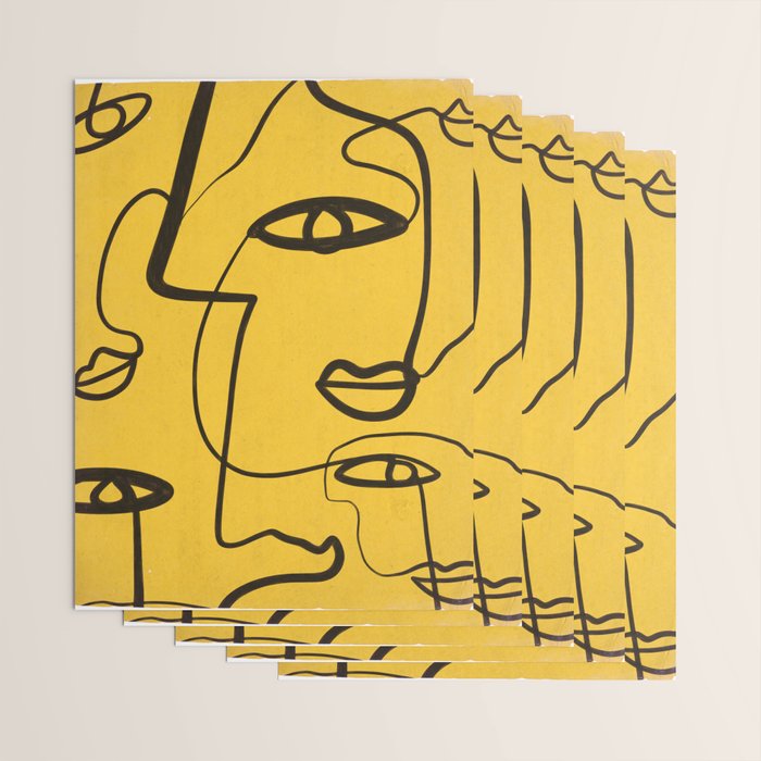 Abstract Faces 4 Wrapping Paper Gallery Image 3