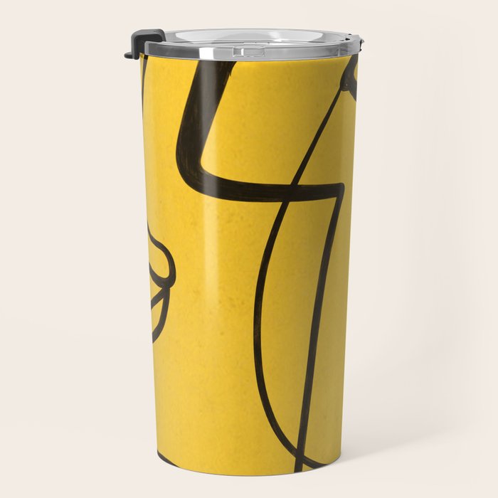 Abstract Faces 4 Travel Mug Gallery Image 3