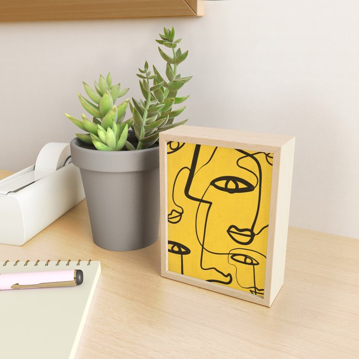 Abstract Faces 4 Mini Art Print Gallery Image 2