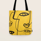 Abstract Faces 4 Tote Bag Gallery Image 1