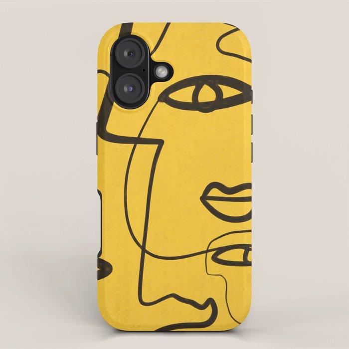 Abstract Faces 4 iPhone Case Gallery Image 1