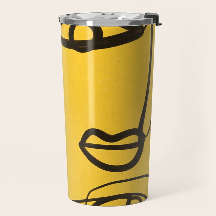 Abstract Faces 4 Travel Mug Gallery Image 2