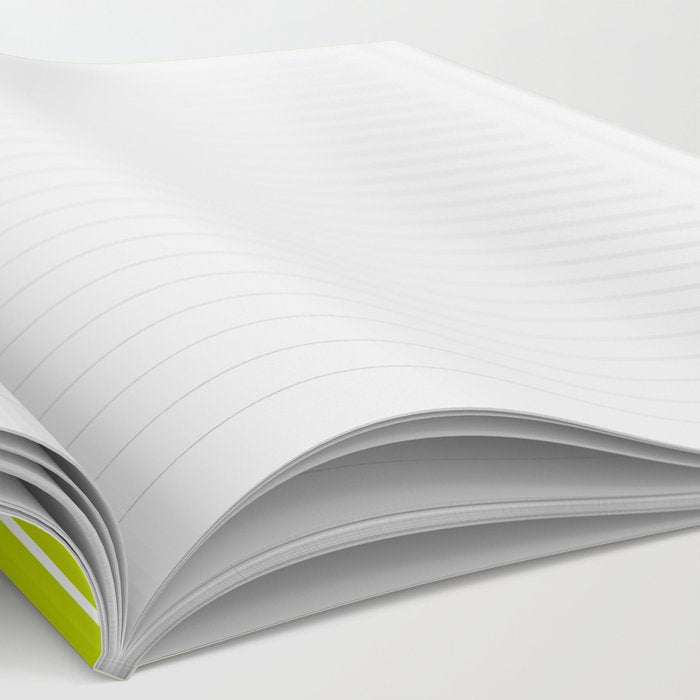 Minimal Arch XXIII Lime Green Modern Geometric Lines Notebook Gallery Image 2