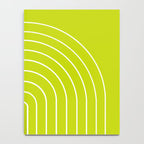 Minimal Arch XXIII Lime Green Modern Geometric Lines Notebook Gallery Image 4