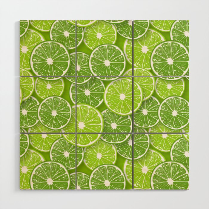Lime pop Wood Wall Art Gallery Image 1