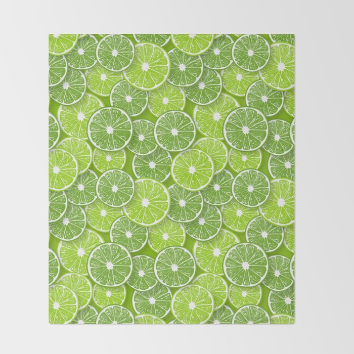 Lime pop Throw Blanket Gallery Image 2