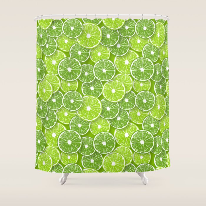 Lime pop Shower Curtain Gallery Image 1