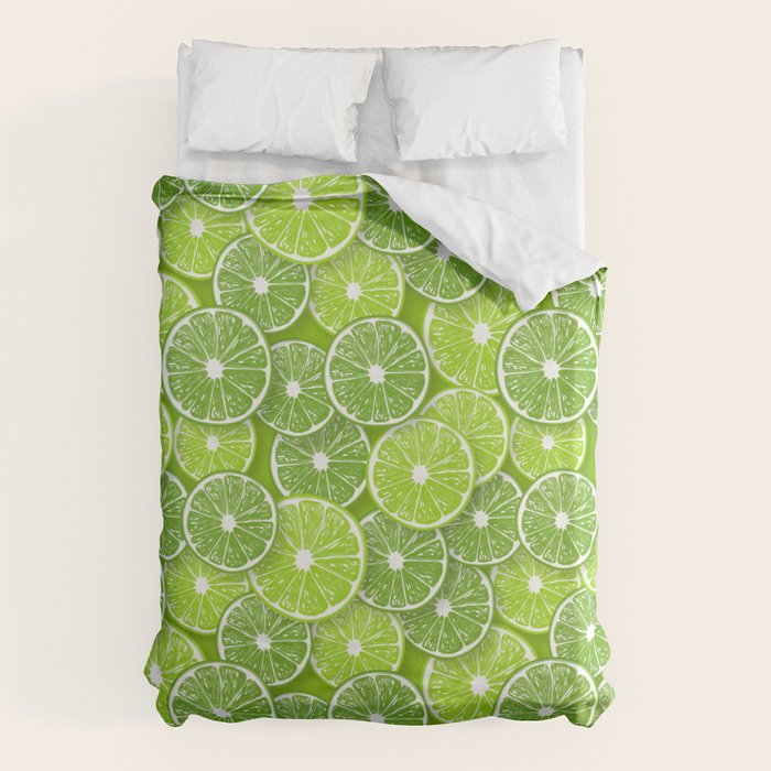 Lime pop Duvet Cover Gallery Image 1