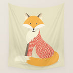 Whimsical Red Fox Wall Tapestry Gallery Image 4
