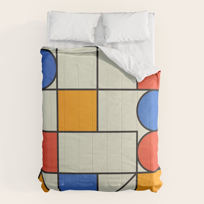 Bauhaus Blocks 02 Comforter Gallery Image 6