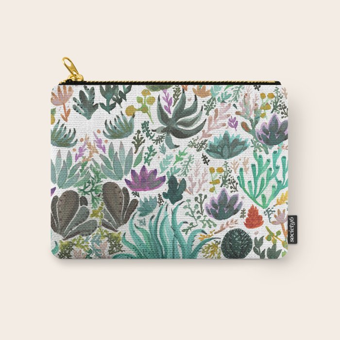 Succulent and Cacti Carry All Pouch Gallery Image 1