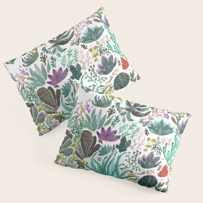 Succulent and Cacti Pillow Sham Gallery Image 1