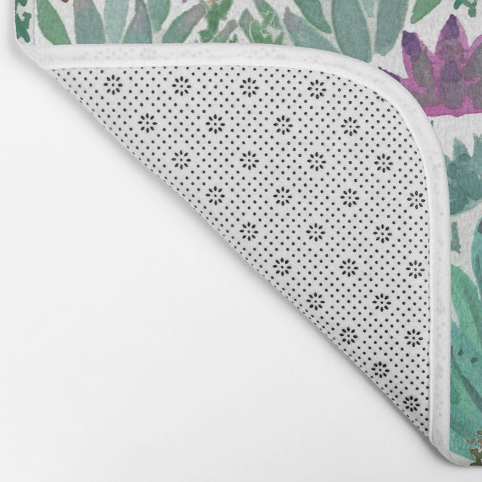 Succulent and Cacti Bath Mat Gallery Image 2