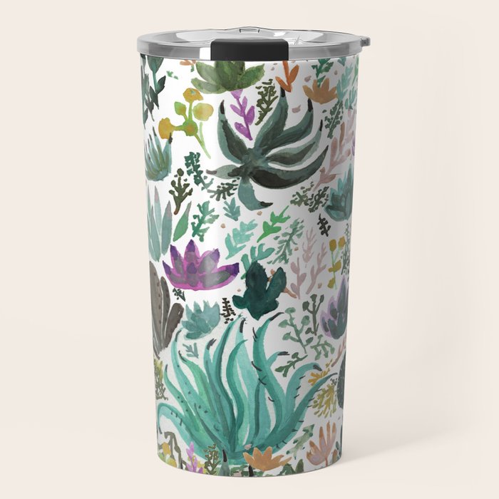 Succulent and Cacti Travel Mug Gallery Image 1