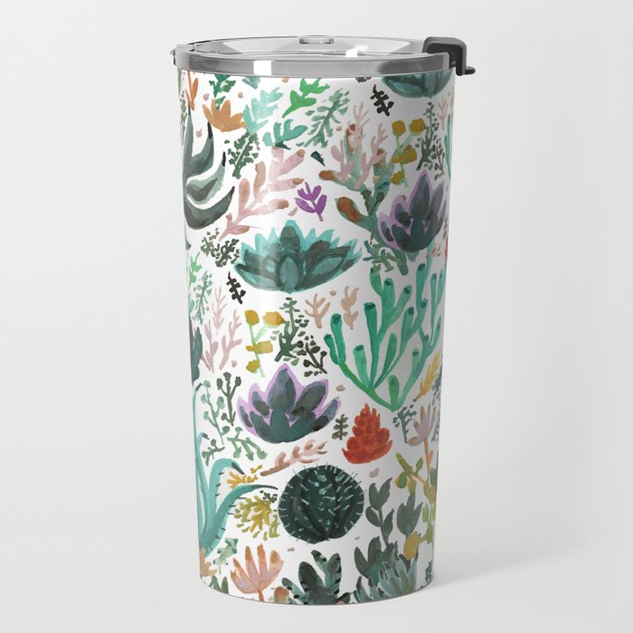 Succulent and Cacti Travel Mug Gallery Image 2