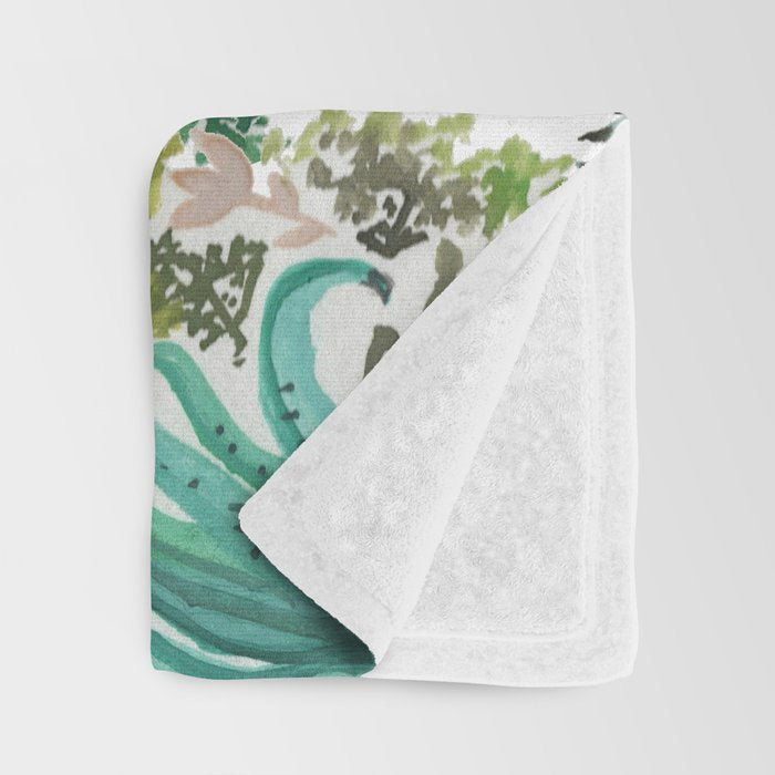 Succulent and Cacti Throw Blanket Gallery Image 3