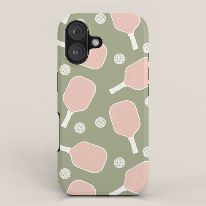Preppy Pink Pickleball iPhone Case Gallery Image 1