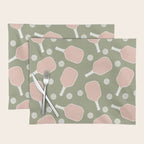 Preppy Pink Pickleball Placemat Gallery Image 1
