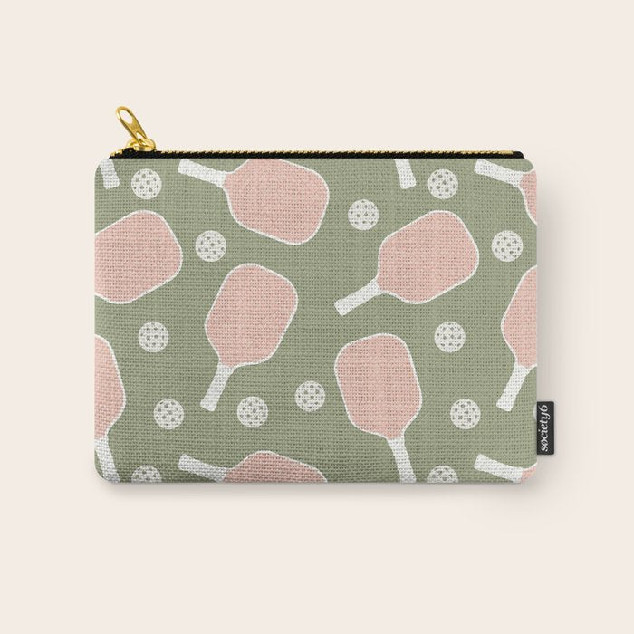 Preppy Pink Pickleball Carry All Pouch Gallery Image 1