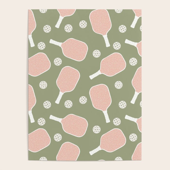Preppy Pink Pickleball Poster Gallery Image 4