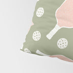 Preppy Pink Pickleball Pillow Sham Gallery Image 4