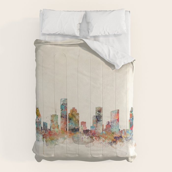 houston texas skyline Comforter Gallery Image 6