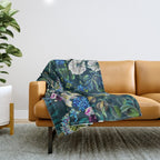 Chintzy Florals II Throw Blanket Gallery Image 1