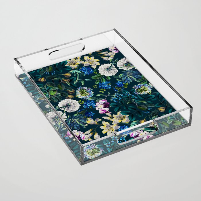 Chintzy Florals II Acrylic Tray Gallery Image 1