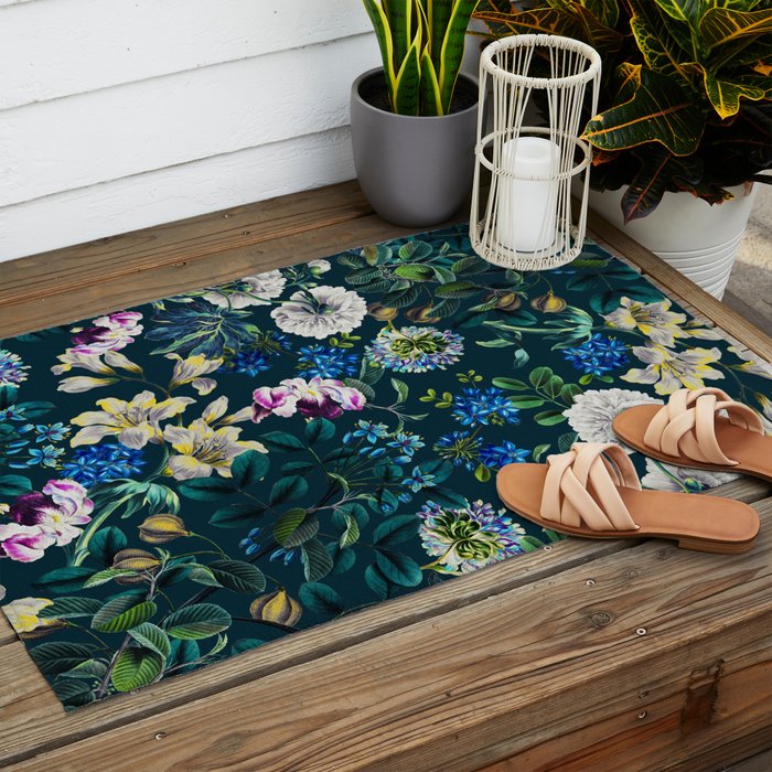 Chintzy Florals II Outdoor Rug Gallery Image 2