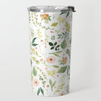 Botanical Spring Flowers Travel Mug Gallery Image 2