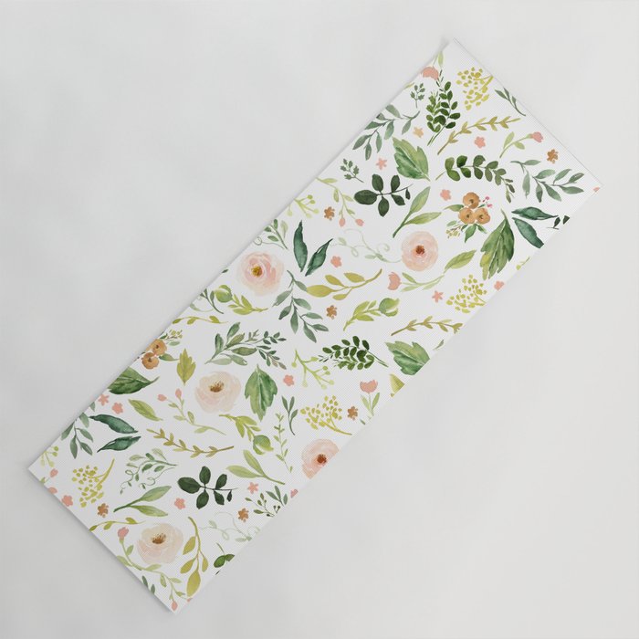 Botanical Spring Flowers Yoga Mat Gallery Image 1