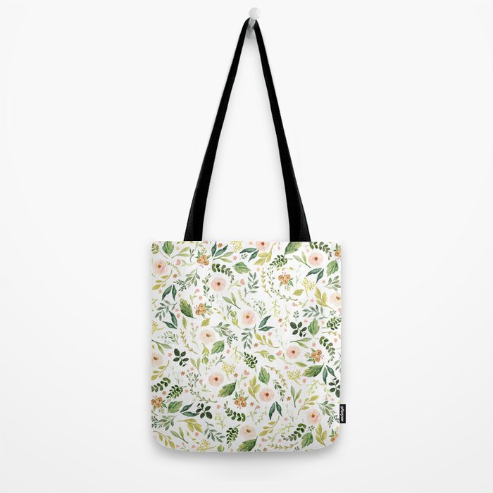 Botanical Spring Flowers Tote Bag Gallery Image 2