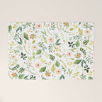 Botanical Spring Flowers Welcome Mat Gallery Image 1