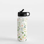Botanical Spring Flowers Water Bottle Gallery Image 1