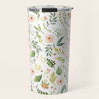 Botanical Spring Flowers Travel Mug Gallery Image 1
