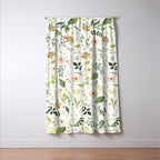 Botanical Spring Flowers Window Curtain Gallery Image 3
