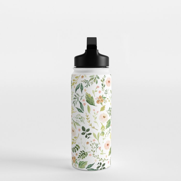 Botanical Spring Flowers Water Bottle Gallery Image 3