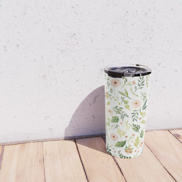 Botanical Spring Flowers Travel Mug Gallery Image 4