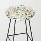 Botanical Spring Flowers Stool Gallery Image 2