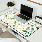 Botanical Spring Flowers Desk Mat Gallery Image 2