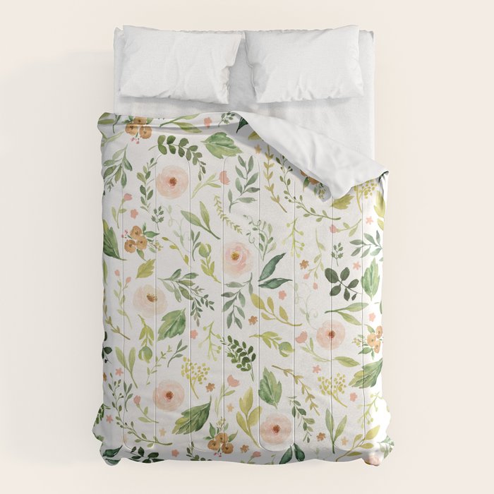 Botanical Spring Flowers Comforter Gallery Image 6