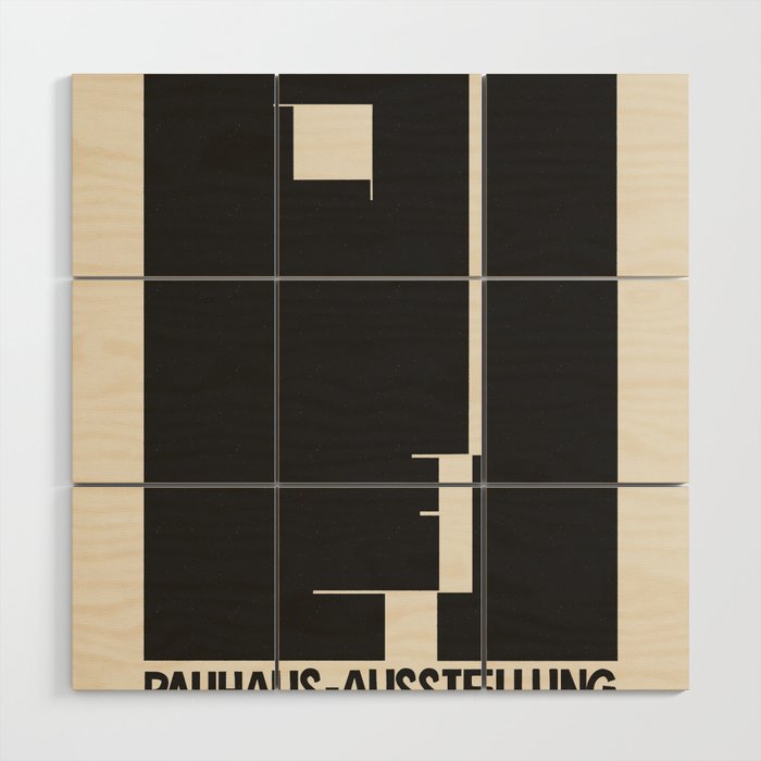 Bauhaus Exhibition Poster Weimar 1923 Wood Wall Art Gallery Image 1
