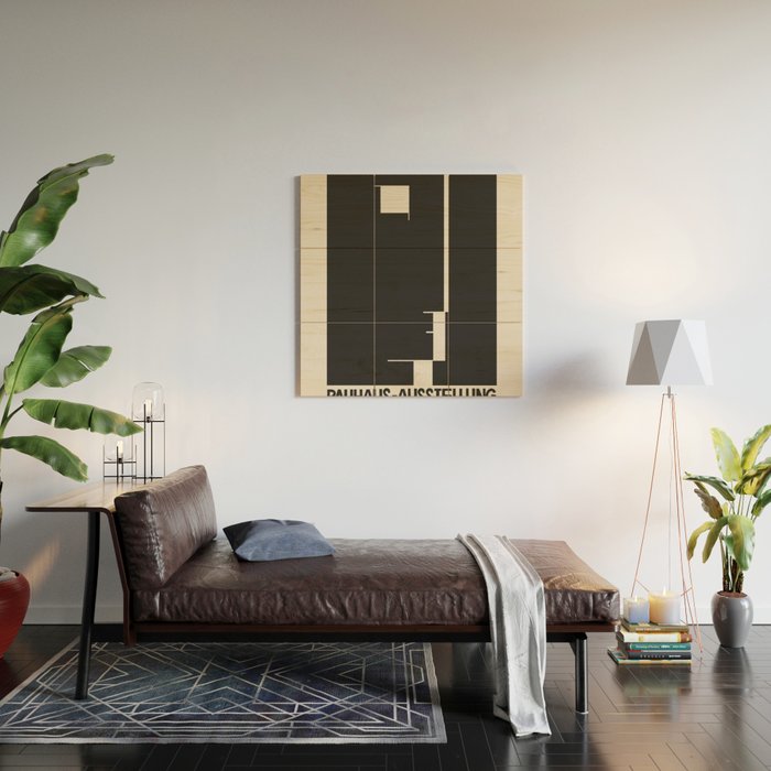 Bauhaus Exhibition Poster Weimar 1923 Wood Wall Art Gallery Image 2