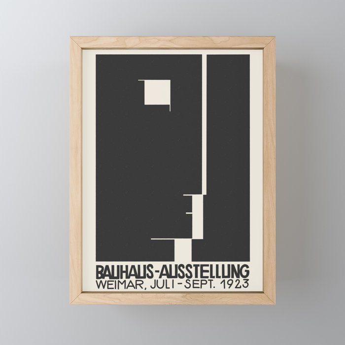 Bauhaus Exhibition Poster Weimar 1923 Mini Art Print Gallery Image 1