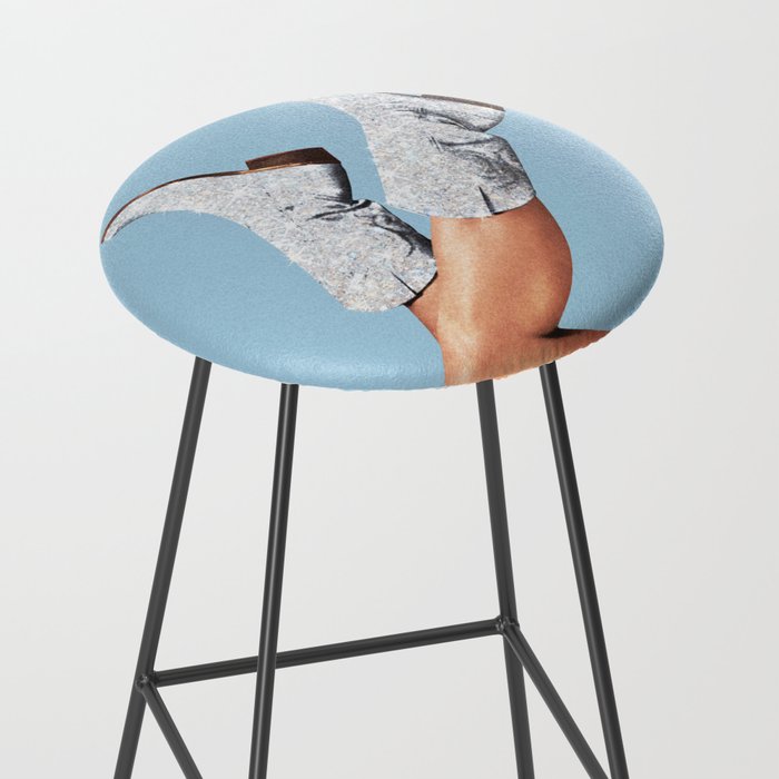 These Boots - Glitter Blue Stool Gallery Image 2