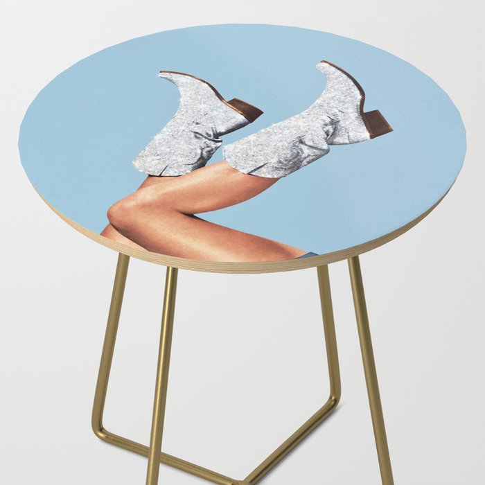 These Boots - Glitter Blue Side Table Gallery Image 2