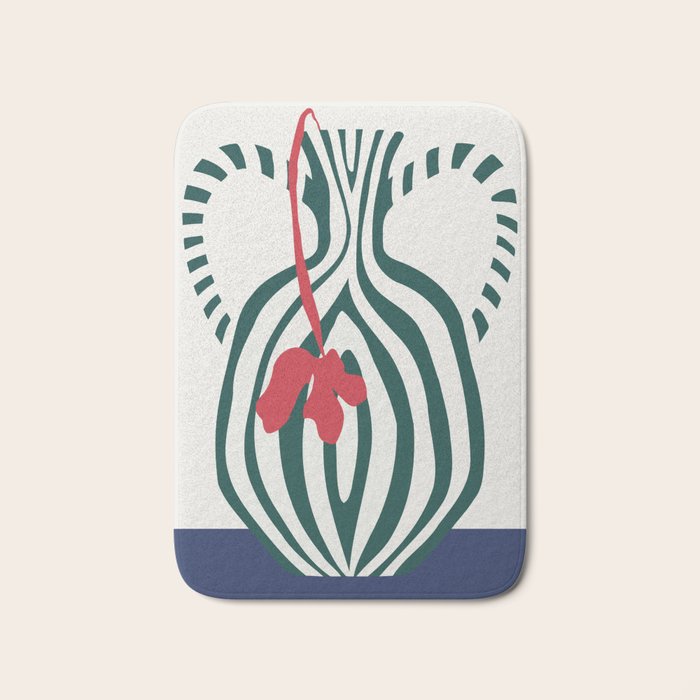 Minimalistic Vase 1 Bath Mat Gallery Image 1
